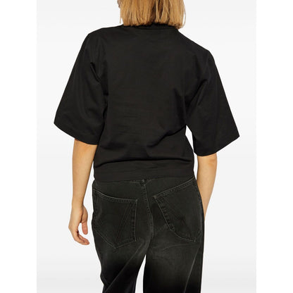 Palm Angels crop T-shirt with logo Topwear