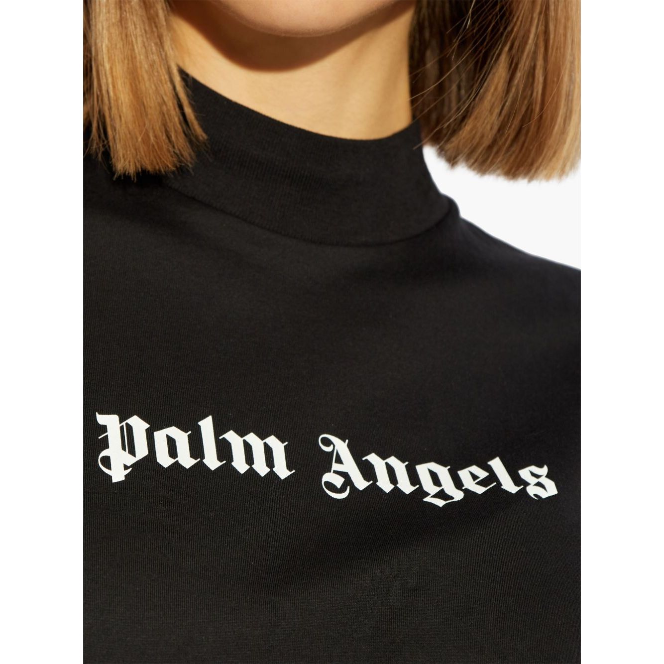 Palm Angels crop T-shirt with logo Topwear