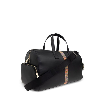 Paul Smith Leather 'Signature Stripe' Trim Holdall
