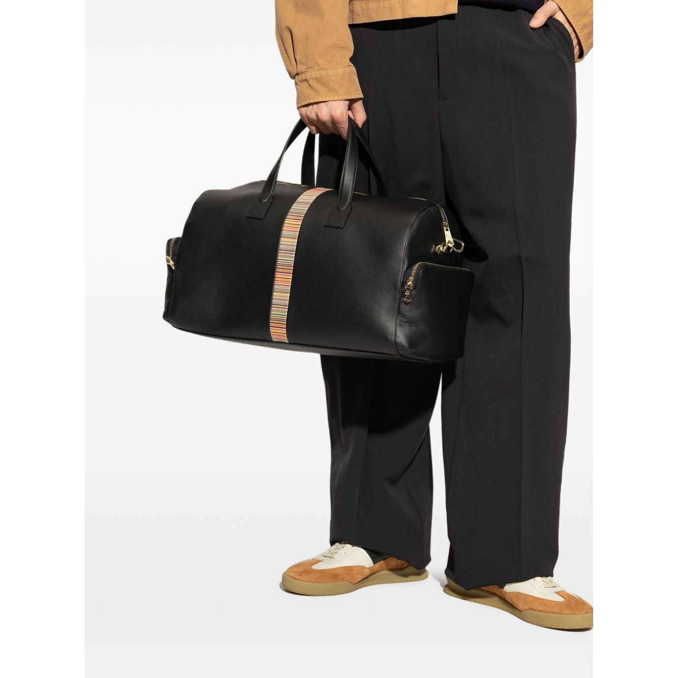 Paul Smith Leather 'Signature Stripe' Trim Holdall General