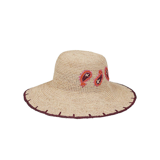 Paul Smith Paisley straw hat Scarves Hats & Gloves
