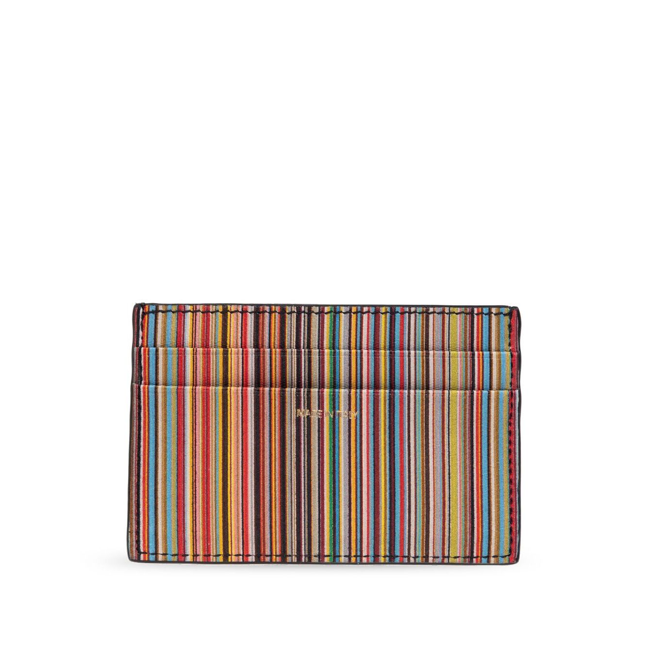 Paul Smith Signature Stripe leather card case