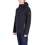 Peuterey Black Polyamide Jackets & Coat for men with waterproof zip and hood
