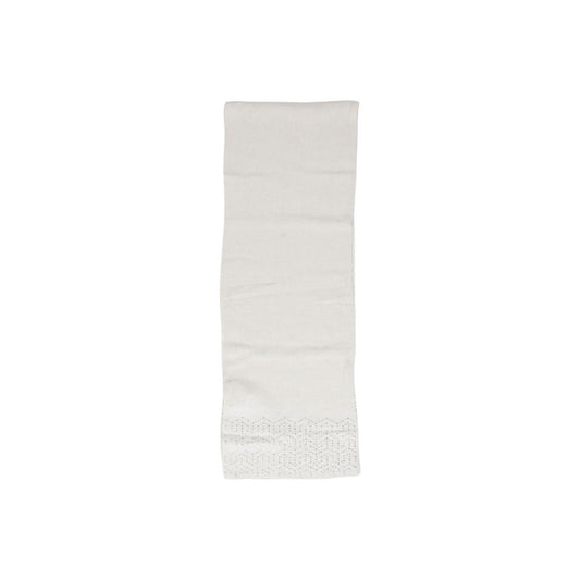 Pieces Beige Polyester Scarf with sequin details, elegant and versatile for all seasons.