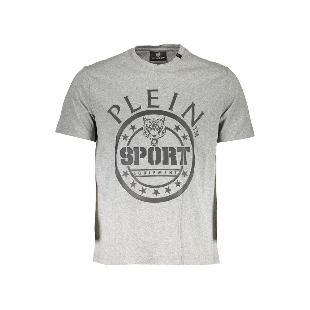Plein Sport Grigio Cotton Men T-Shirt