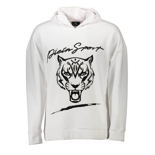 Plein Sport White Cotton Sweater