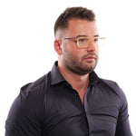 Police Yellow Men Glasses Frame