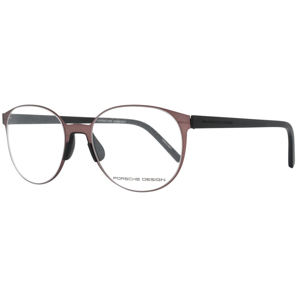 Porsche Bronze Stainless Steel Glasses (Frames) with a unisex design, model P8312-53F, 53/19/145mm measurements, bronze color.