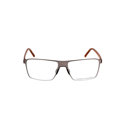 Porsche Design Gray Metal Glasses (Frames) P8309B56 56/16/145mm, sleek gray metal design for men.