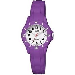 Q&Q Mod. KID ONLY TIME yellow wristwatch, water-resistant 10 ATM, resin case and strap, quartz movement, mineral dial, for babies.