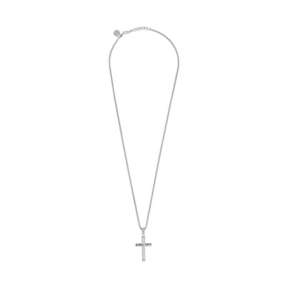 "Silver Cross Pendant Necklace - RADIANT JEWELS JEWELRY Mod. RH000108 for Elegance and Style"
