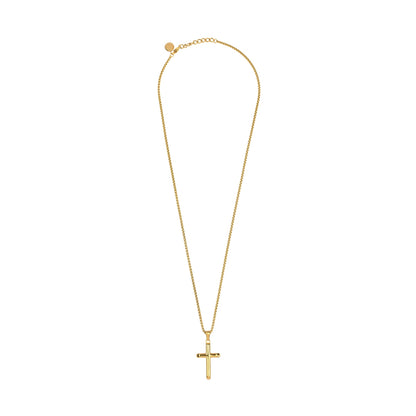 Gold cross pendant necklace from RADIANT JEWELS JEWELRY Mod. RH000109