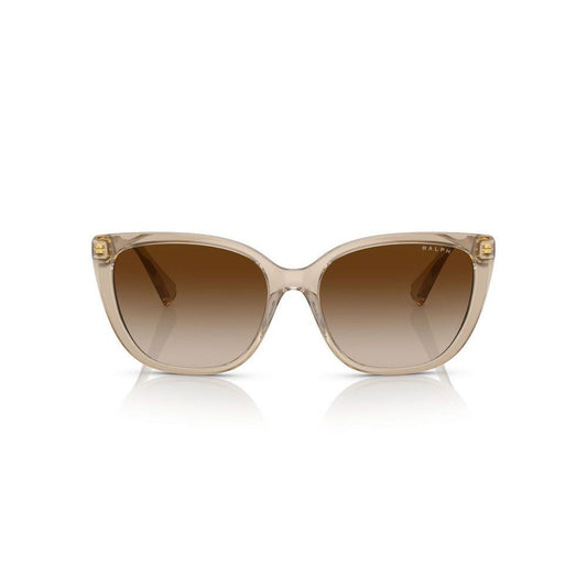 RALPH MOD. RA 5274 lady sunglasses with stylish brown gradient lenses and transparent frame.