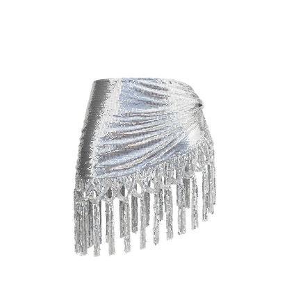 Rabanne Silver Aluminum Regular Belt