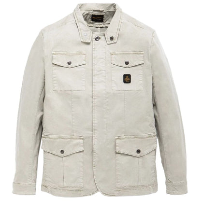 Refrigiwear Beige Cotton Men Jacket