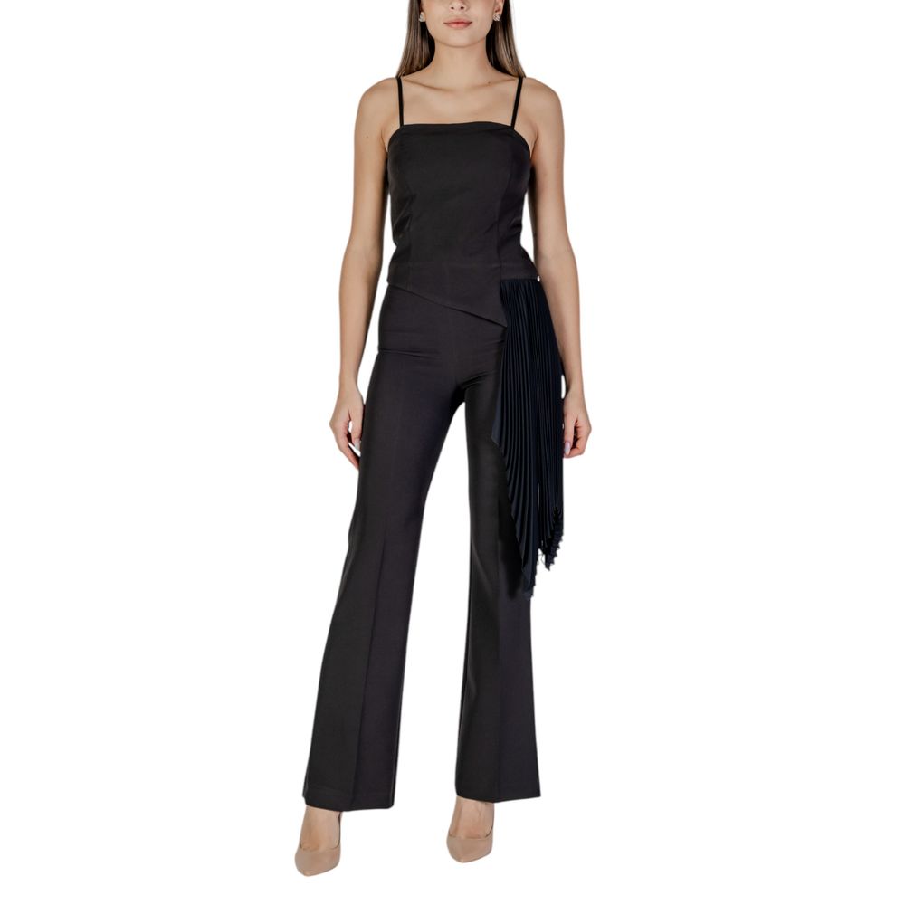 Rinascimento Black Polyester Rompers