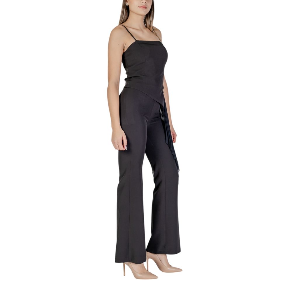 Rinascimento Black Polyester Rompers
