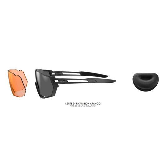 SALICE MOD. SALICE 029 unisex plastic sunglasses with spare orange lens