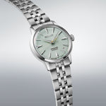 SEIKO PRESAGE Mod. COCKTAIL AUTOMATIC - FROZEN MOJITO watch with silver band and mint green dial