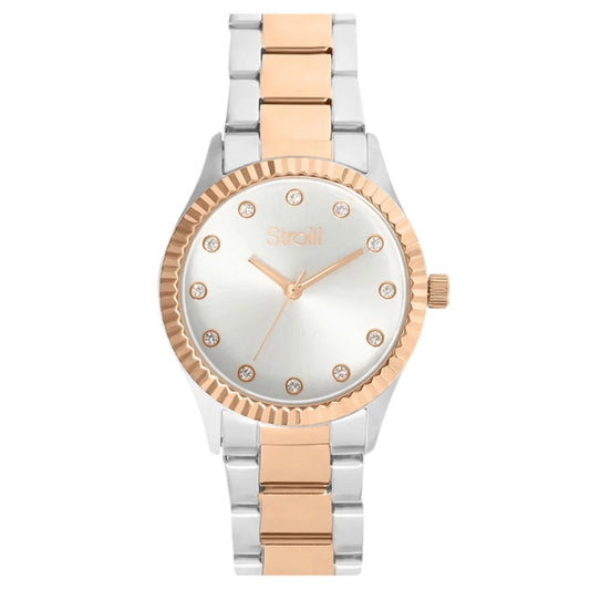 STROILI Mod. 1688944 watch with gold and silver tones, featuring a sleek round dial and elegant design.