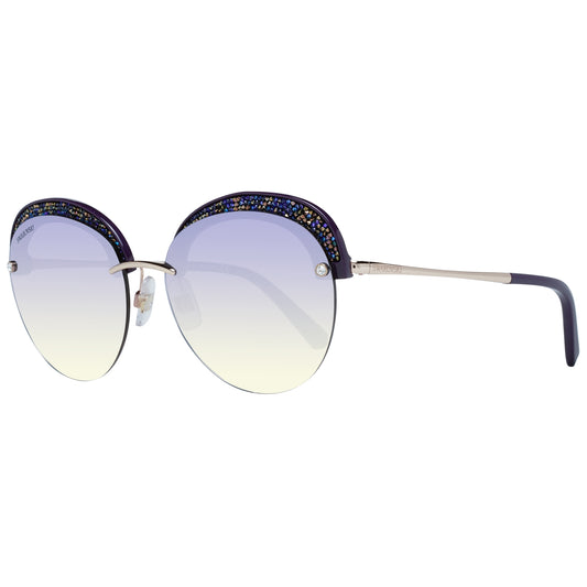 Swarovski MOD. SK0256 5628Z sunglasses for ladies with gradient lenses and decorated rim design.