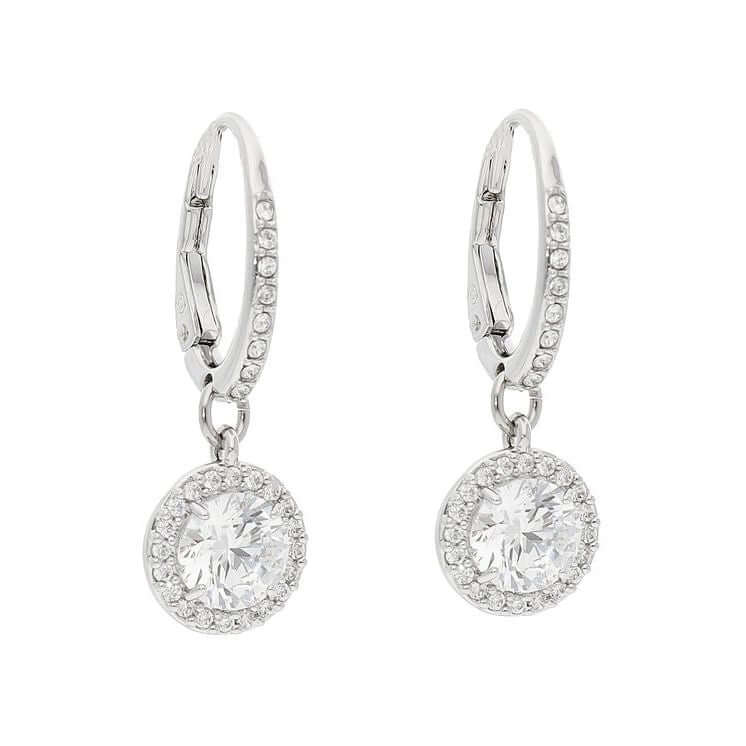 SWAROVSKI Mod. 5636270 silver 925 lady earrings with quartz analog movement, 5 ATM water resistance, 38 mm mineral dial.