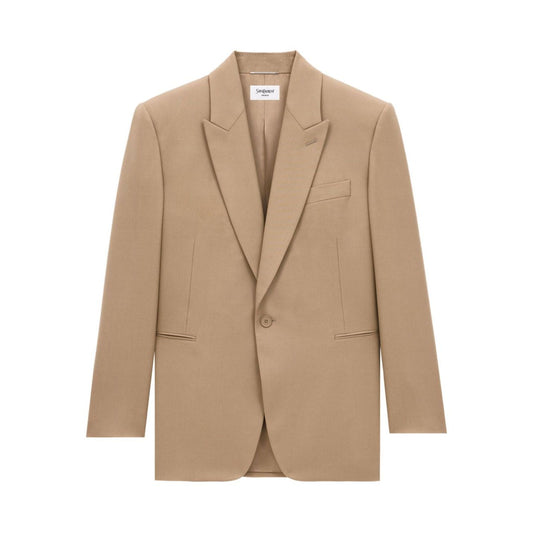 Saint Laurent Jackets Beige