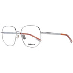 Sandro Gold Women Glasses Frame with metal full-rim round style, size 54-17-135, includes branded case.