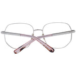 Sandro Pink Women Glasses Frame in rose pink metal full-rim. Style: round, size 54-17-135. Includes branded case. Lenses: demo plastic.