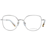 Sandro Silver Women Glasses Frame in stainless steel with full-rim design, demo lenses, and square style, includes branded case.