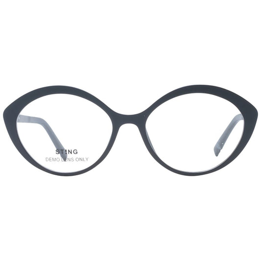 Sting Black Women Glasses Frame with black full-rim oval design, polarized gradient lenses, and 100% UVA/UVB protection.