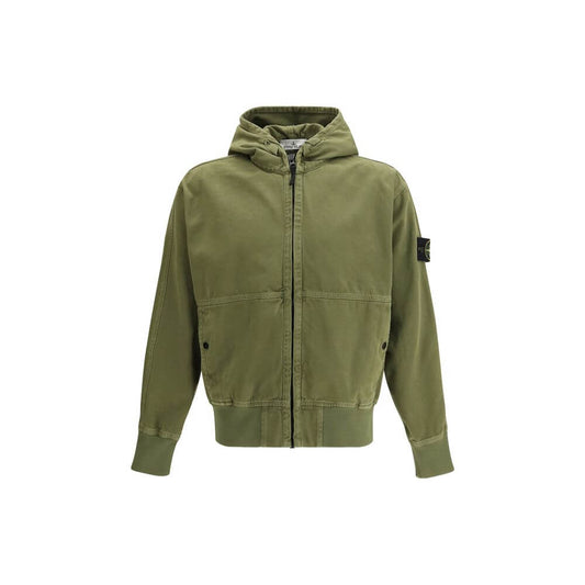 Stone Island Bicolor Cotton Shell Jacket