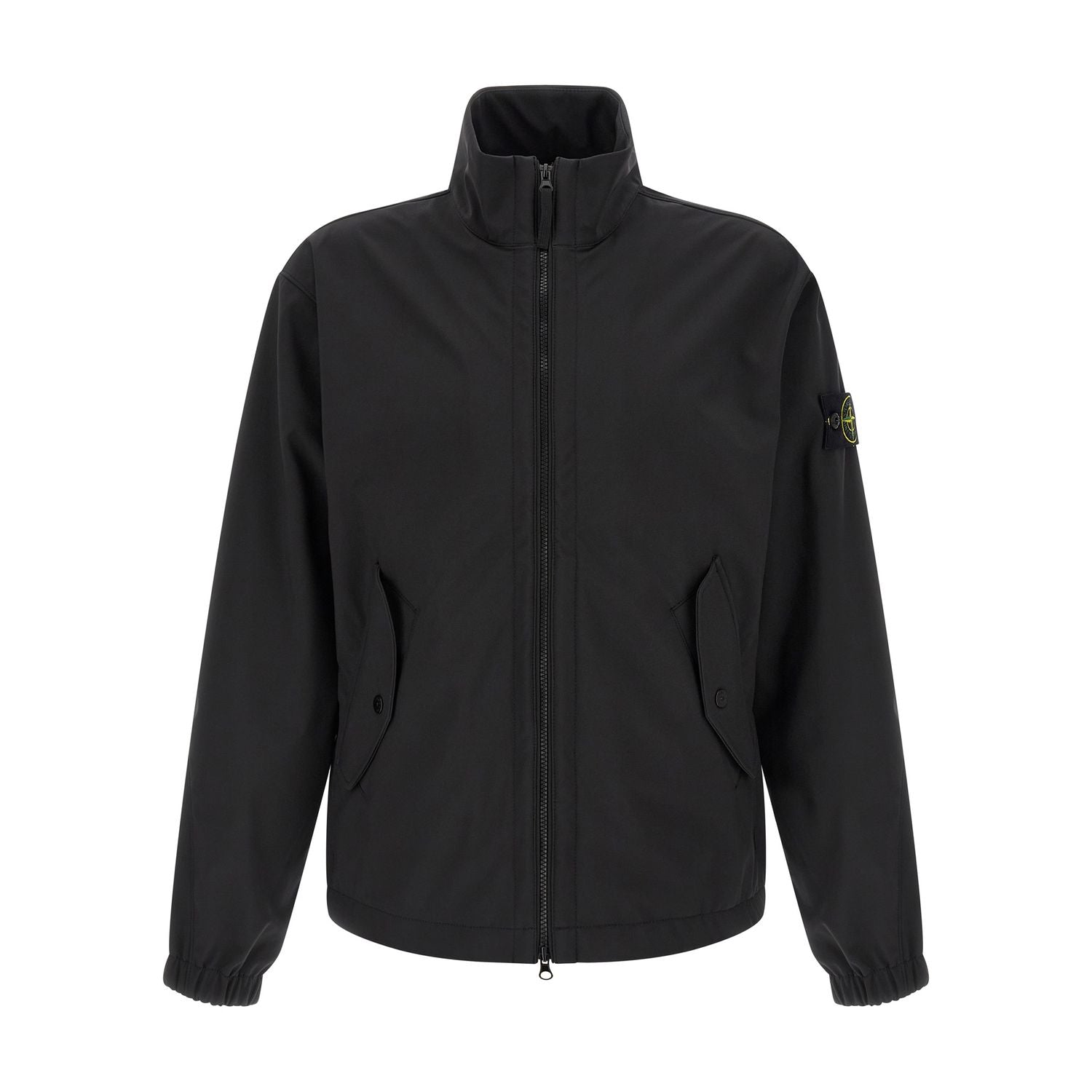 Stone Island Black Polyester Shell Jacket
