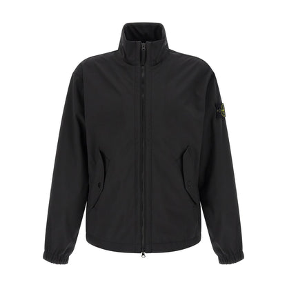 Stone Island Black Polyester Shell Jacket
