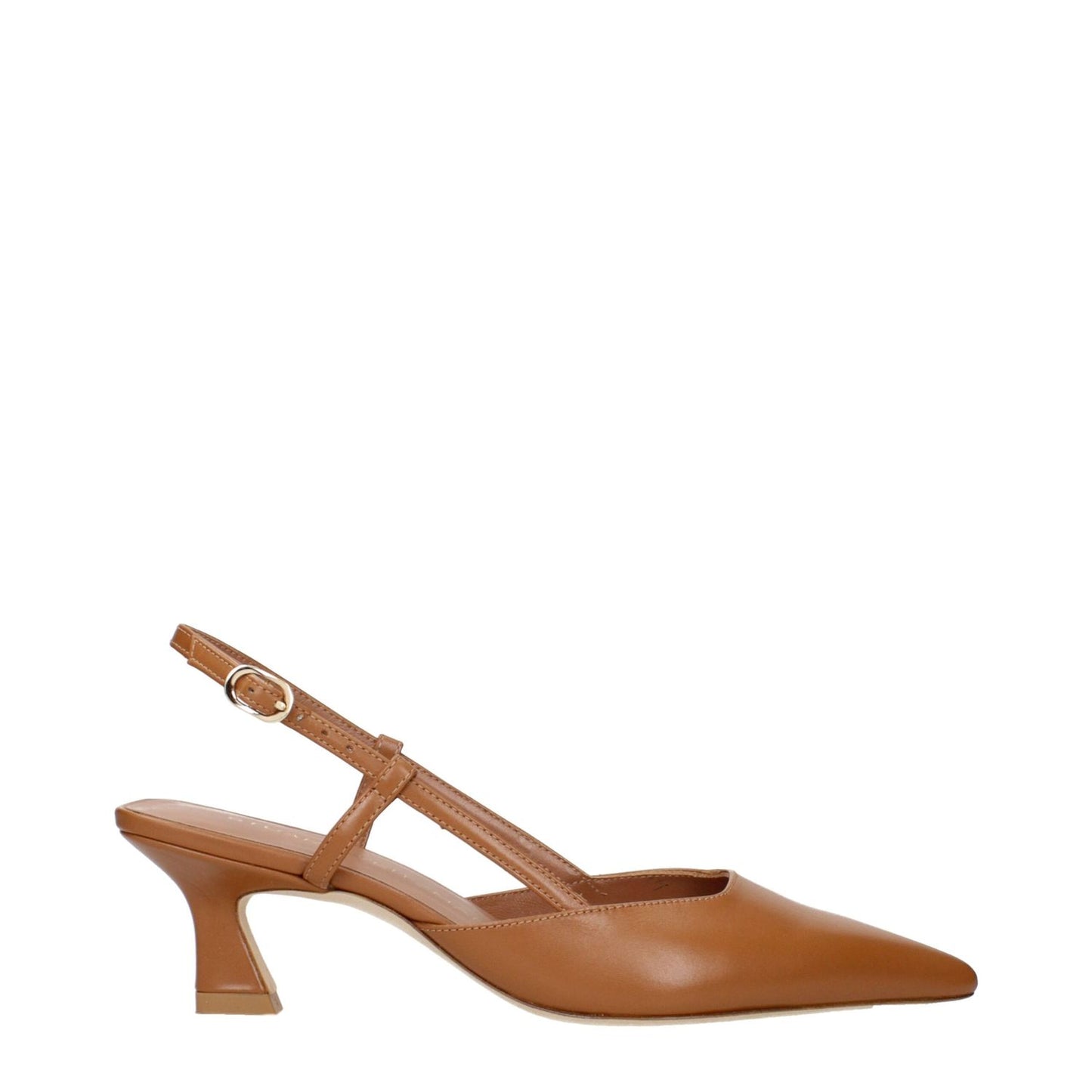 Stuart Weitzman Brown Leather Mid Heel Pumps 1728,75667636384,Brown,EU36.5/US6.5,EU36/US6,EU37/US7,EU38/US8,Mid Heel - Pumps - Shoes,New with tags,Pumps - Shoes,Shoes,Stuart Weitzman,Women