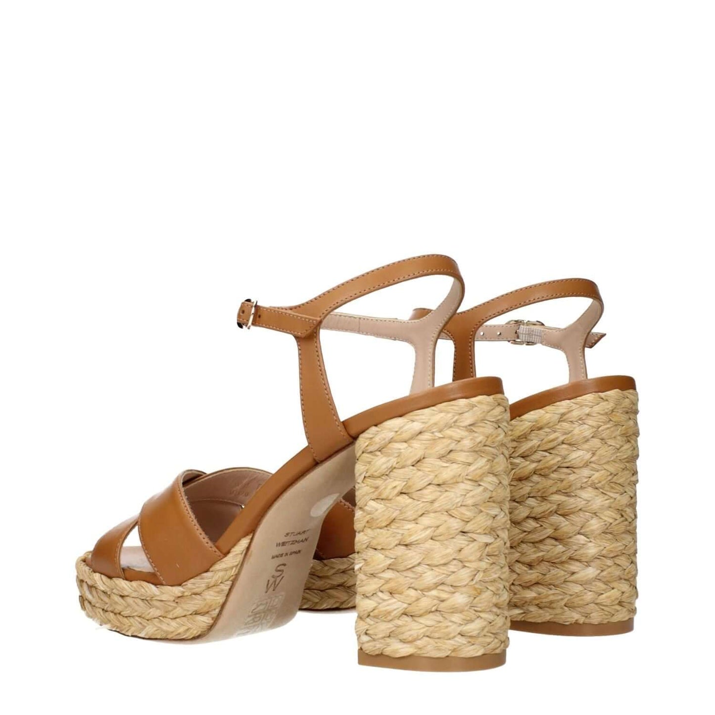 Stuart Weitzman Brown Leather Platform Sandals 1728,75667636384,Brown,EU36/US6,EU40/US10,EU41/US11,New with tags,Platforms - Sandals - Shoes,Sandals - Shoes,Shoes,Stuart Weitzman,Women