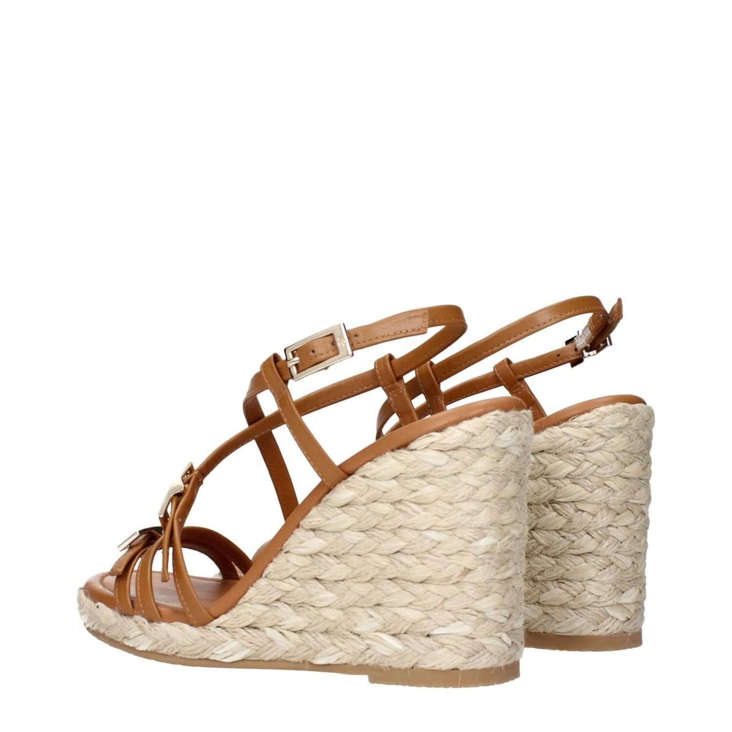 Stuart Weitzman Brown Leather Wedge Sandals 1728,75667636384,Brown,EU36.5/US6.5,EU40/US10,New with tags,Sandals - Shoes,Shoes,Stuart Weitzman,Wedges - Sandals - Shoes,Women