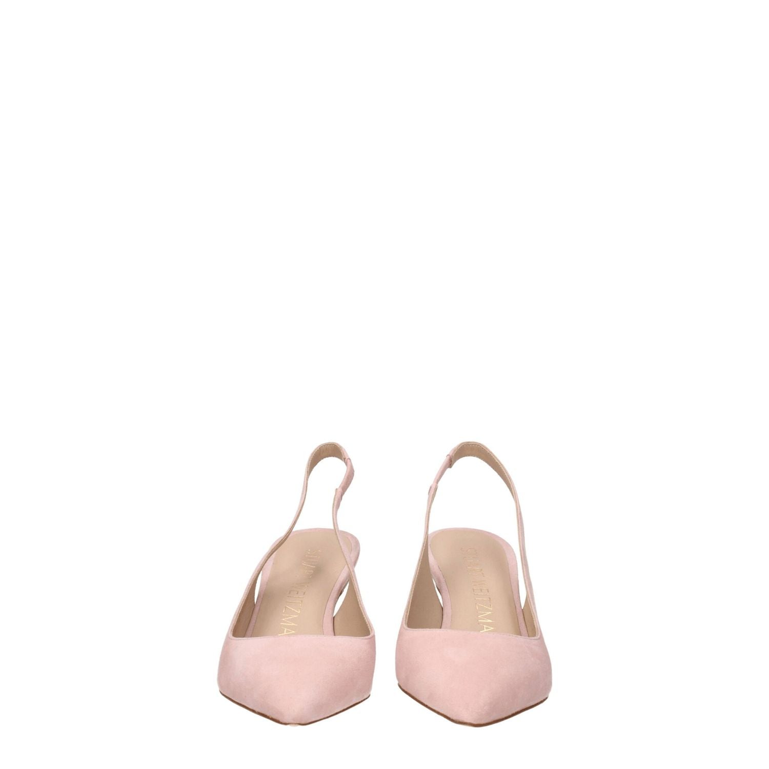 Stuart Weitzman Pink Leather Mid Heel Pumps