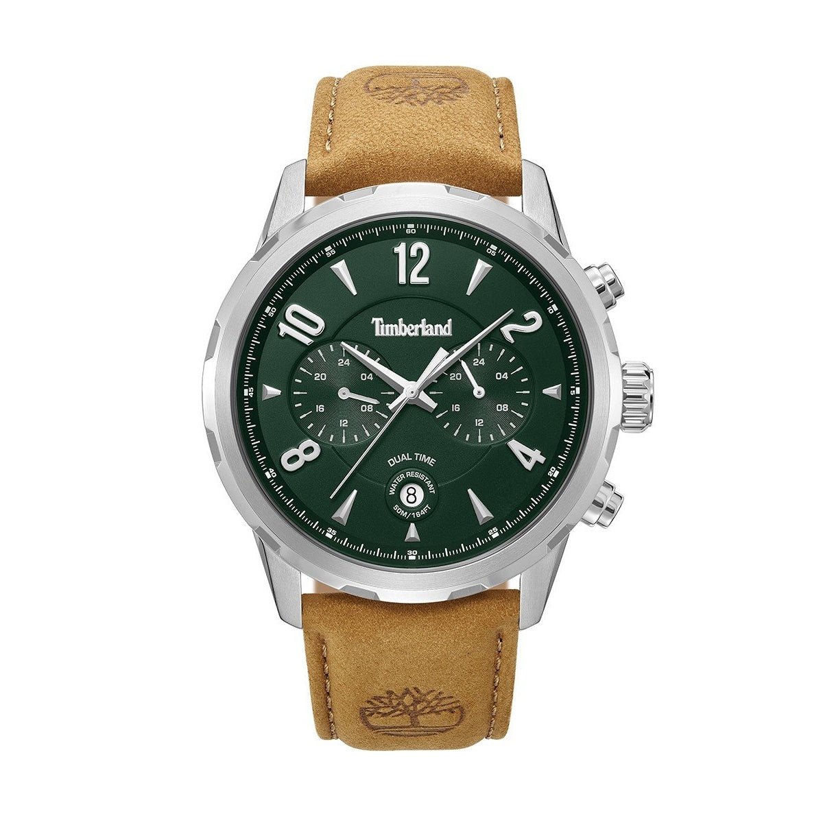 TIMBERLAND WATCHES Mod. TDWGF0082902 with green dial and tan leather strap