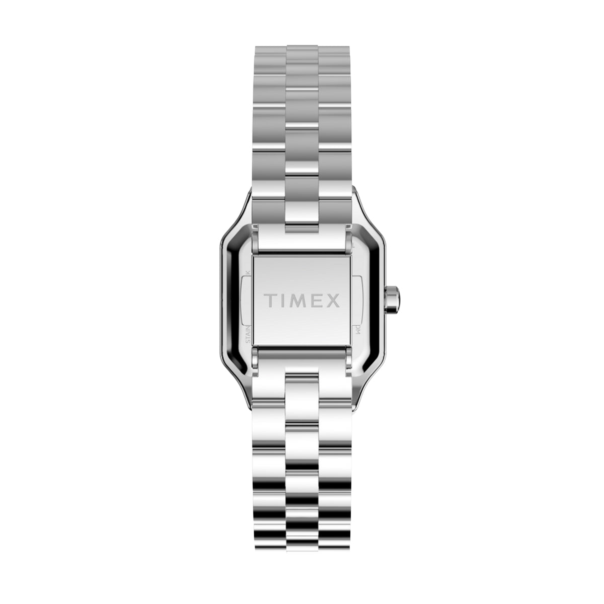 Back view of TIMEX WATCHES Mod. TW2Y23800, showcasing the stainless steel strap and sleek design.