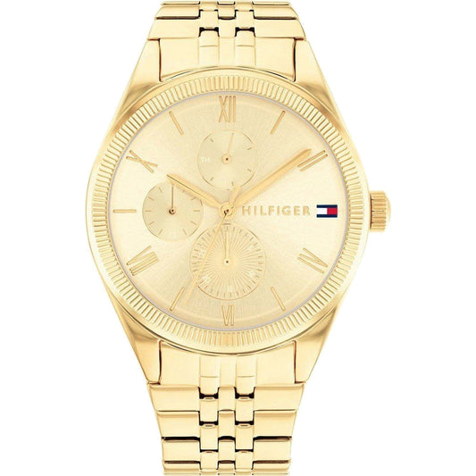 TOMMY HILFIGER Mod. 1782592 ladies gold quartz watch, 38mm case, mineral dial, water resistant 3 ATM, official box packaging