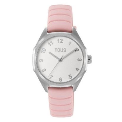 TOUS WATCHES Mod. 3000142900 with pink strap and silver dial