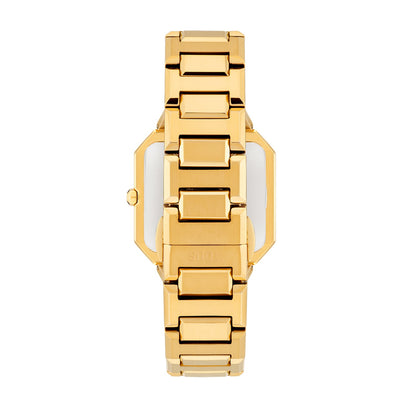 TOUS WATCHES Mod. 3000144900 gold watch with a stylish rectangular face and linked bracelet design, perfect for elegant occasions.