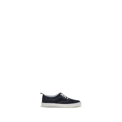 Thom Browne Blue Calf Leather Bos Taurus Low Top Sneakers