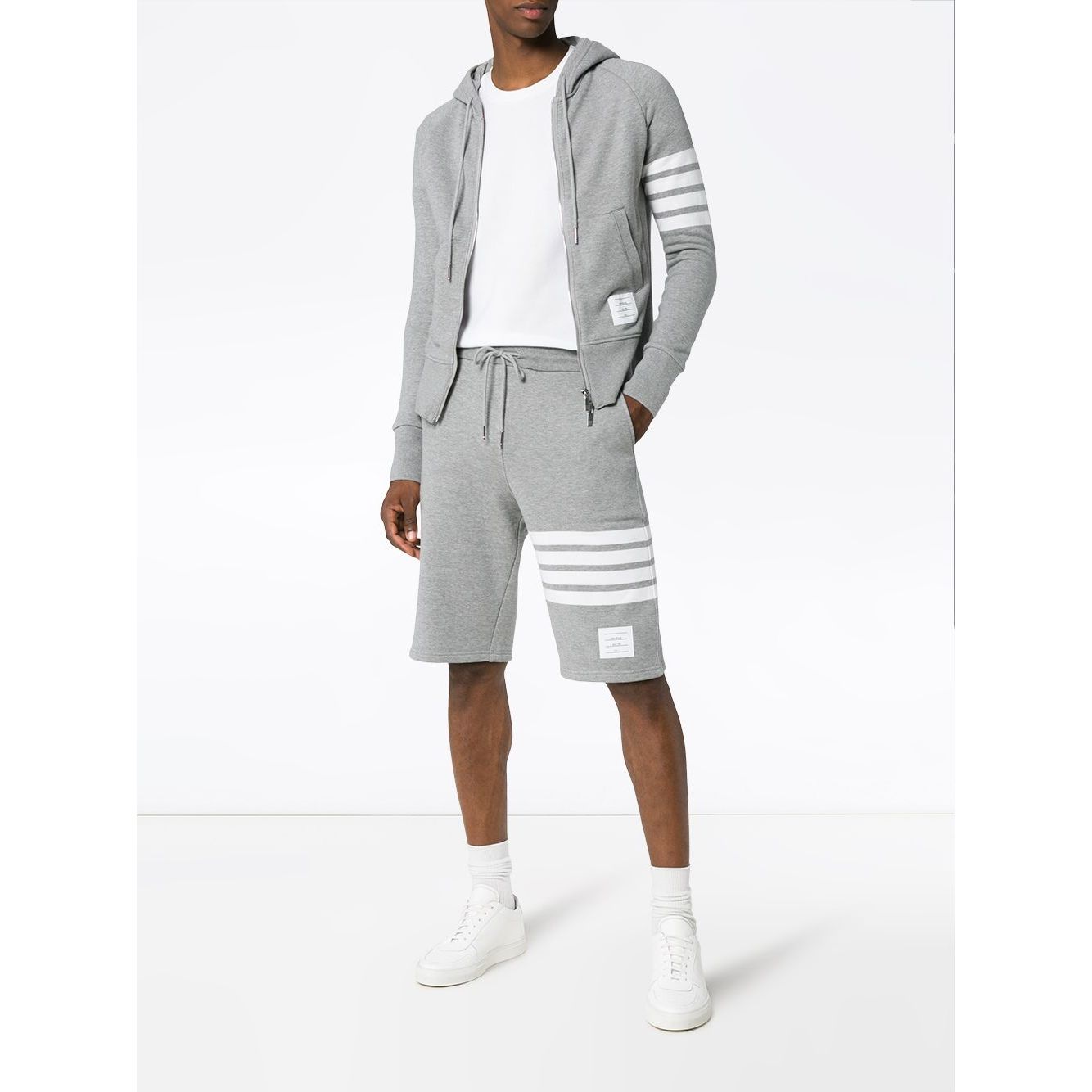 Thom Browne Shorts Light Grey Short trousers
