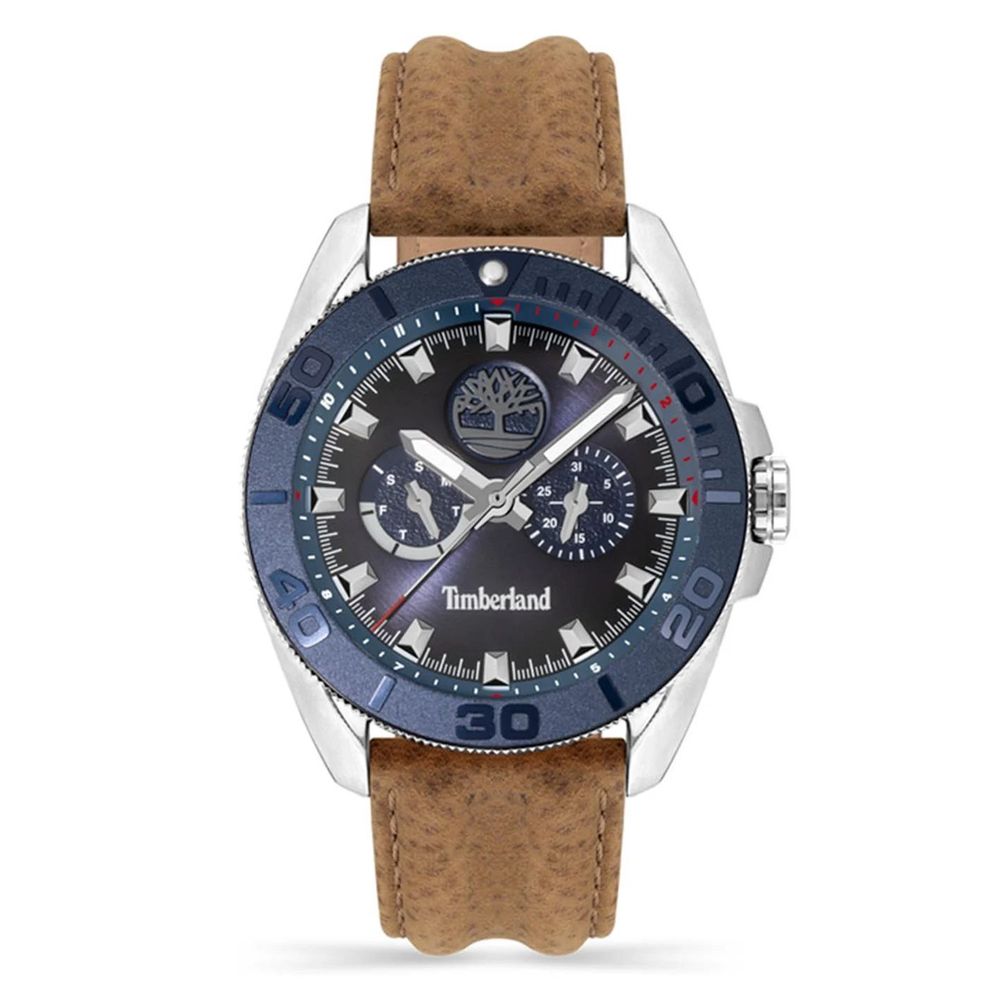 Timberland Brown Leather Bracelet Watch