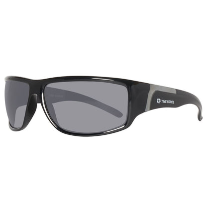 Time Force Black Plastic Sunglasses TF40003 with 66/15/145mm black frame and lenses, perfect for stylish men.
