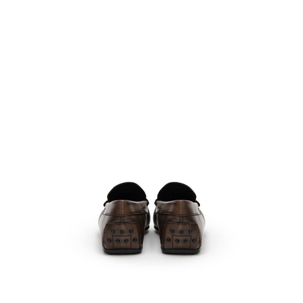 Tod's Brown Leather Moccassin
