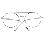Tod's White Women Glasses Frame in metal & leather, size 52-19-145, aviator style with full-rim design, comes with branded case.