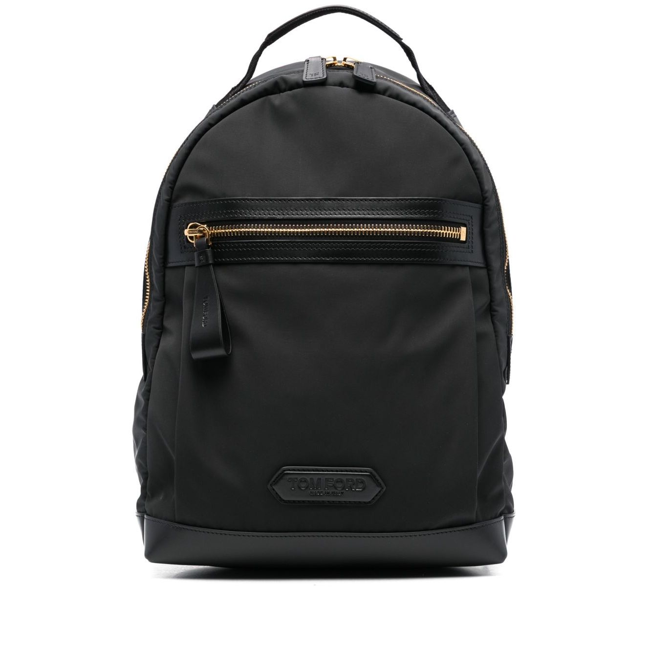 Front view with bag zipped and handles upright.